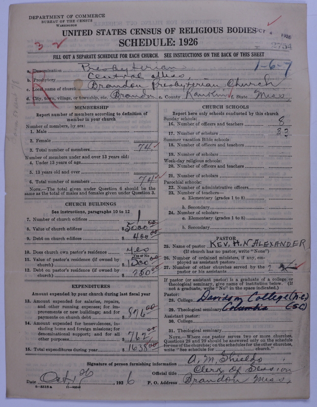 Scan of Presbyterian Church in the United States: 2754
