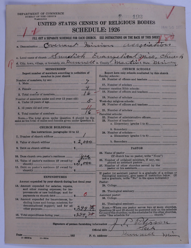 Scan of Swedish Evangelical Mission Covenant of America: 192
