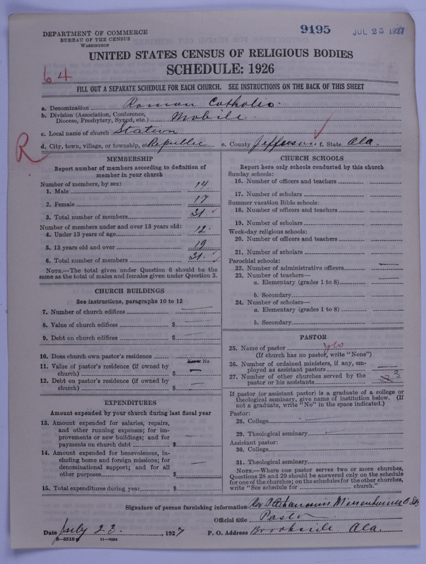 Scan of Roman Catholic Church: 9195