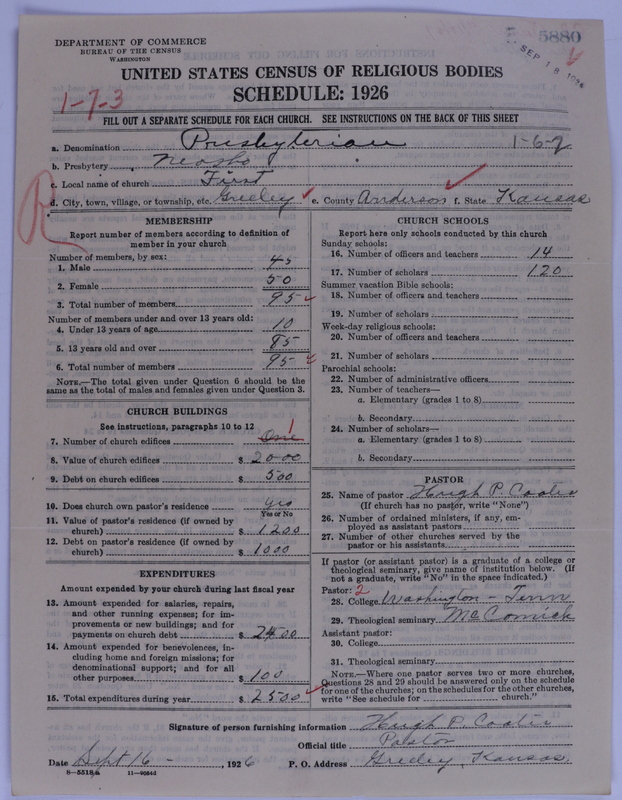Scan of Presbyterian Church in the United States of America: 5880