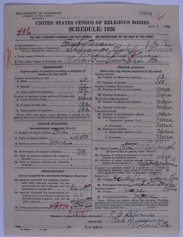 Scan of Presbyterian Church in the United States of America: 1969