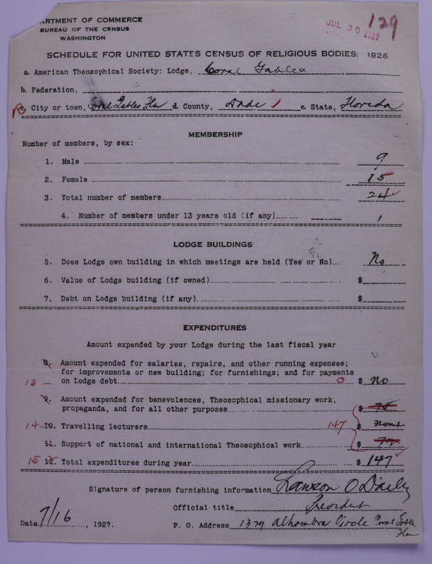 Scan of American Theosophical Society: 129
