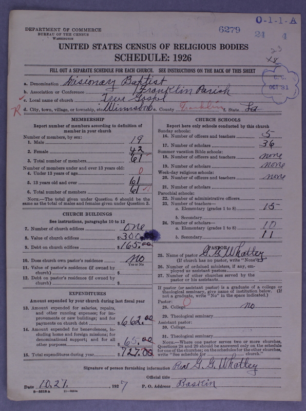 Scan of Negro Baptists: 6279
