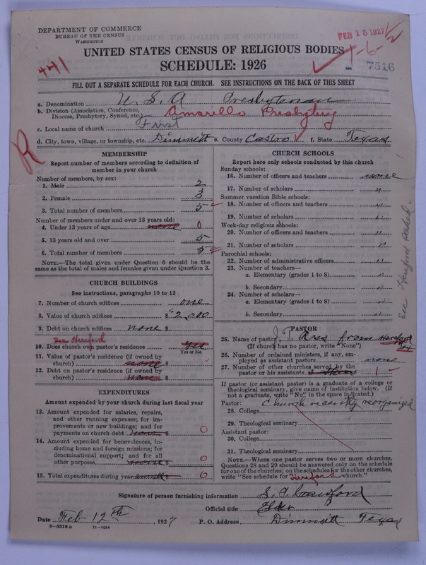 Scan of Presbyterian Church in the United States: 7516
