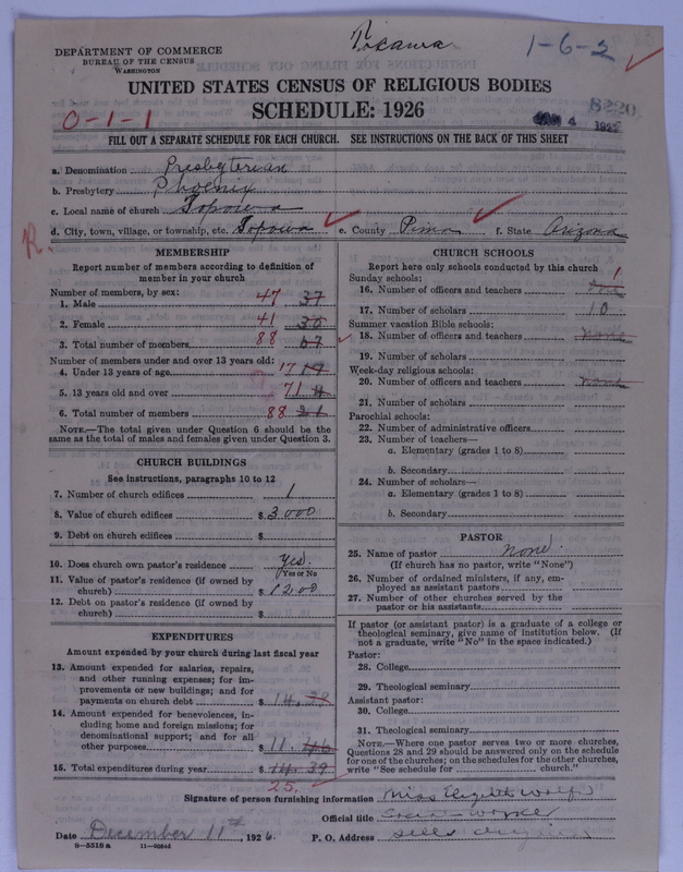 Scan of Presbyterian Church in the United States of America: 8220
