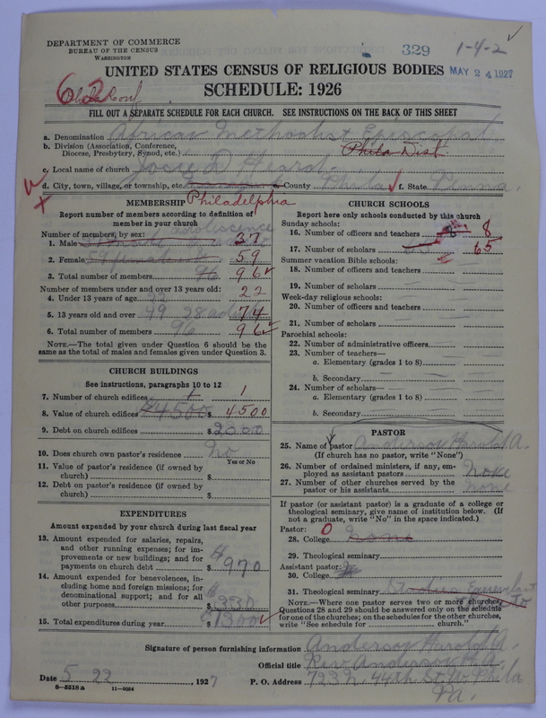 Scan of African Methodist Episcopal Church: 329