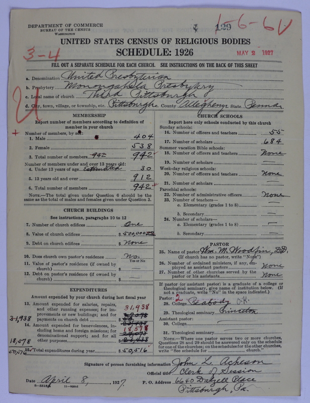 Scan of United Presbyterian Church of North America: 129