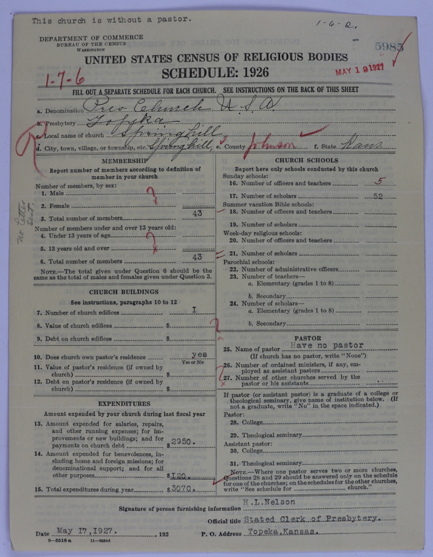 Scan of Presbyterian Church in the United States of America: 5985