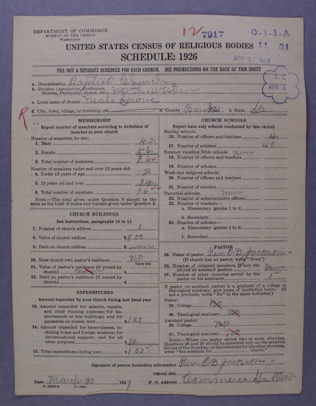Scan of Negro Baptists: 7917