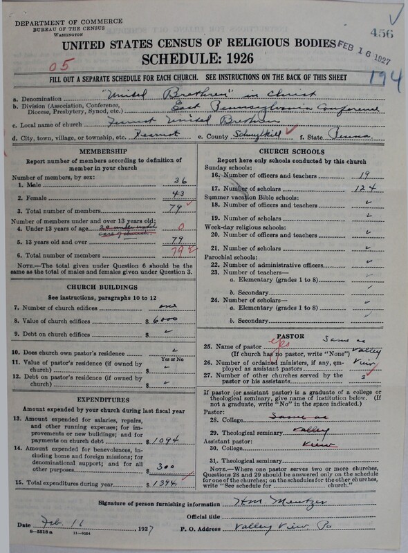 Scan of Church of the United Brethren in Christ: 456