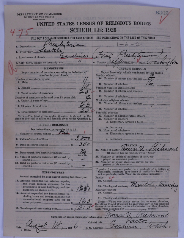 Scan of Presbyterian Church in the United States of America: 8302