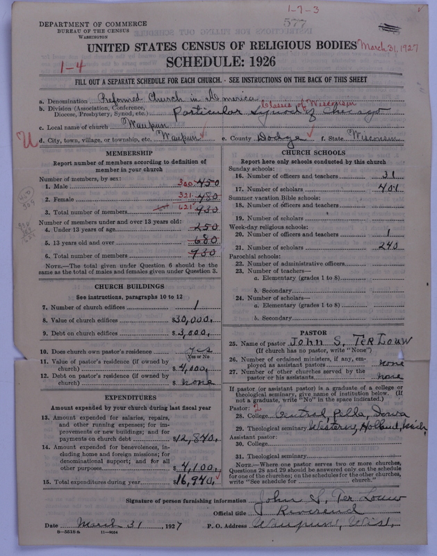 Scan of Reformed Church in America: 577