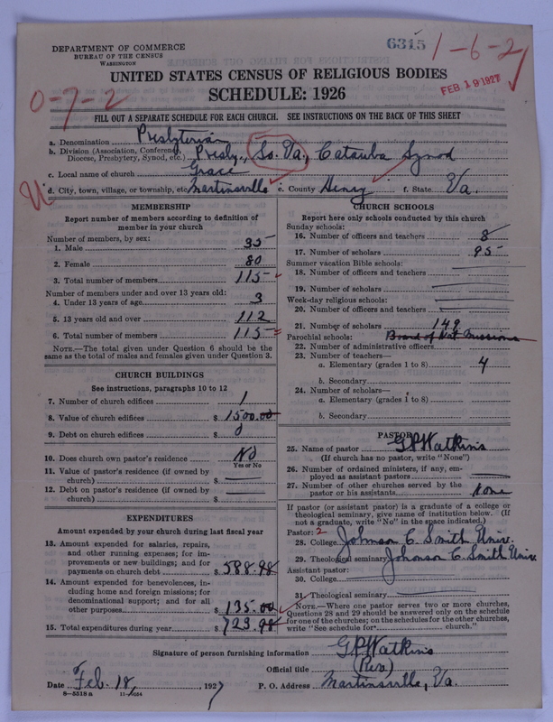 Scan of Presbyterian Church in the United States of America: 6315