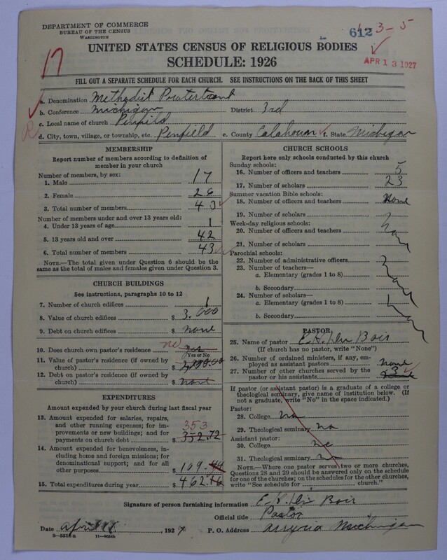 Scan of Methodist Protestant Church: 612