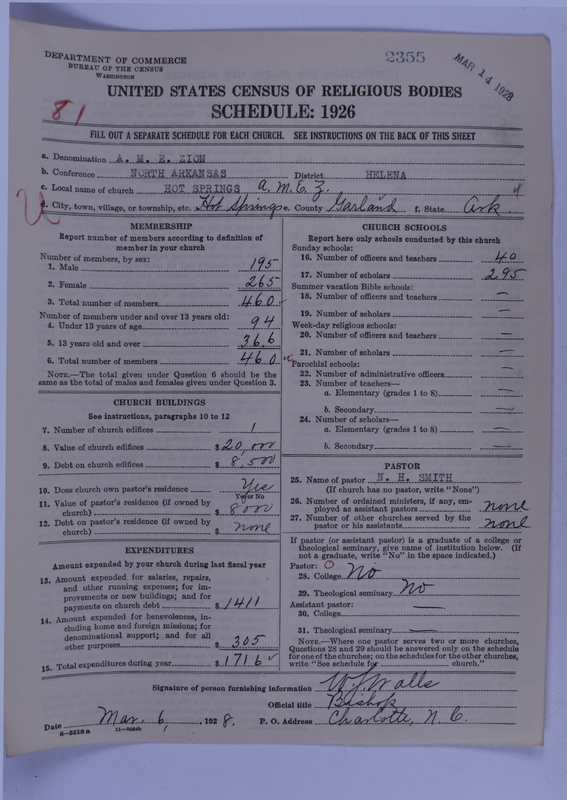 Scan of African Methodist Episcopal Zion Church: 2355