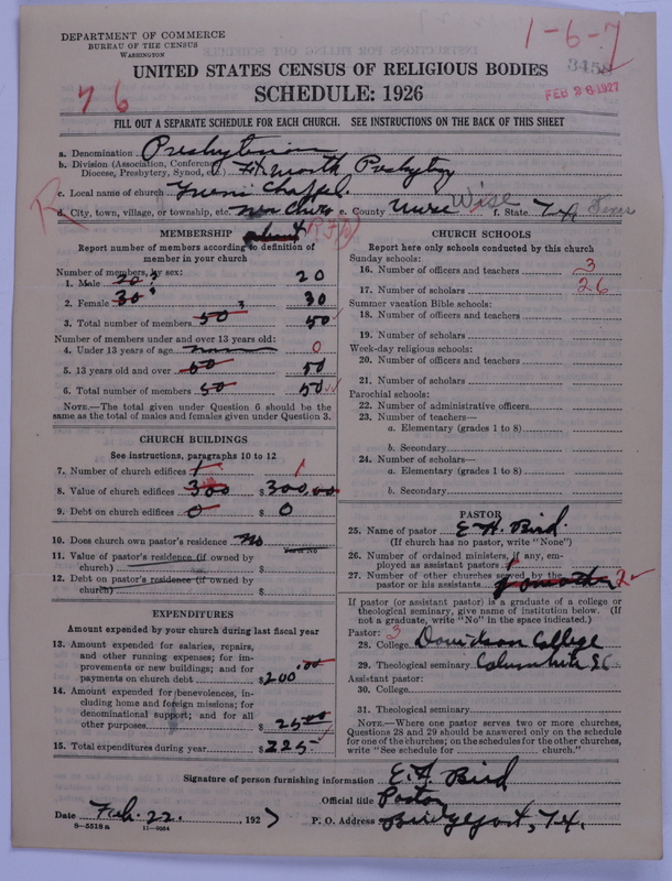 Scan of Presbyterian Church in the United States: 3458