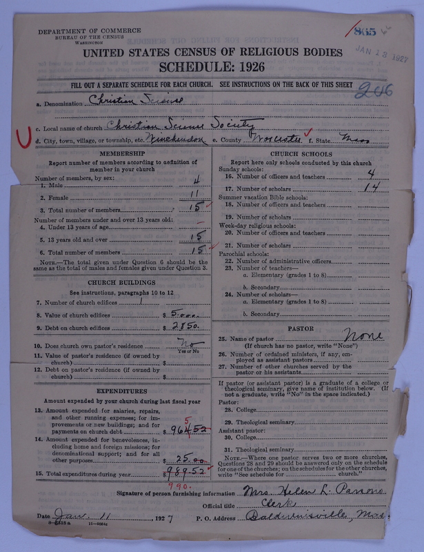 Scan of Church of Christ, Scientist: 865