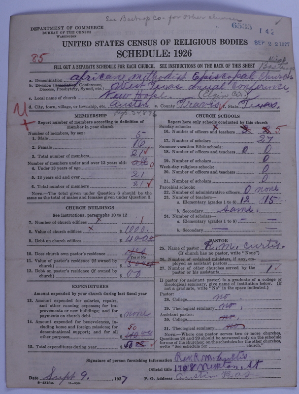 Scan of African Methodist Episcopal Church: 6535