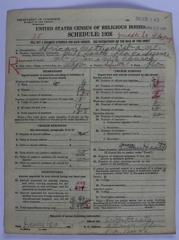 Scan of African Methodist Episcopal Church: 3612