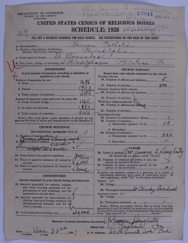 Scan of Roman Catholic Church: 17011