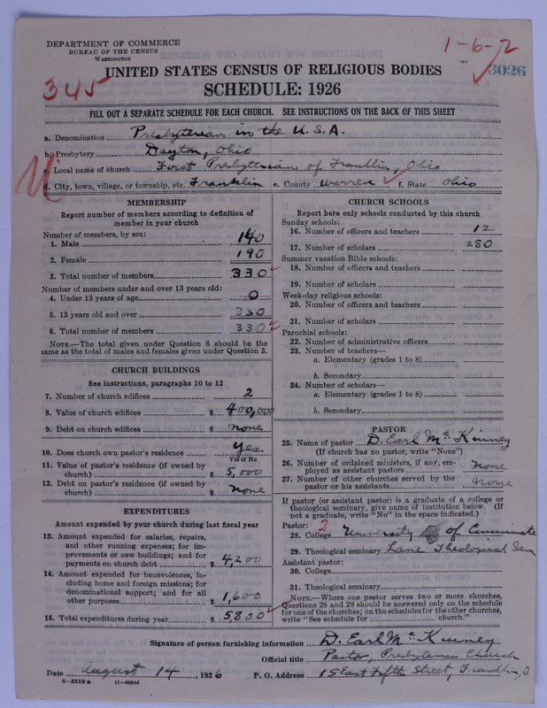 Scan of Presbyterian Church in the United States of America: 3026