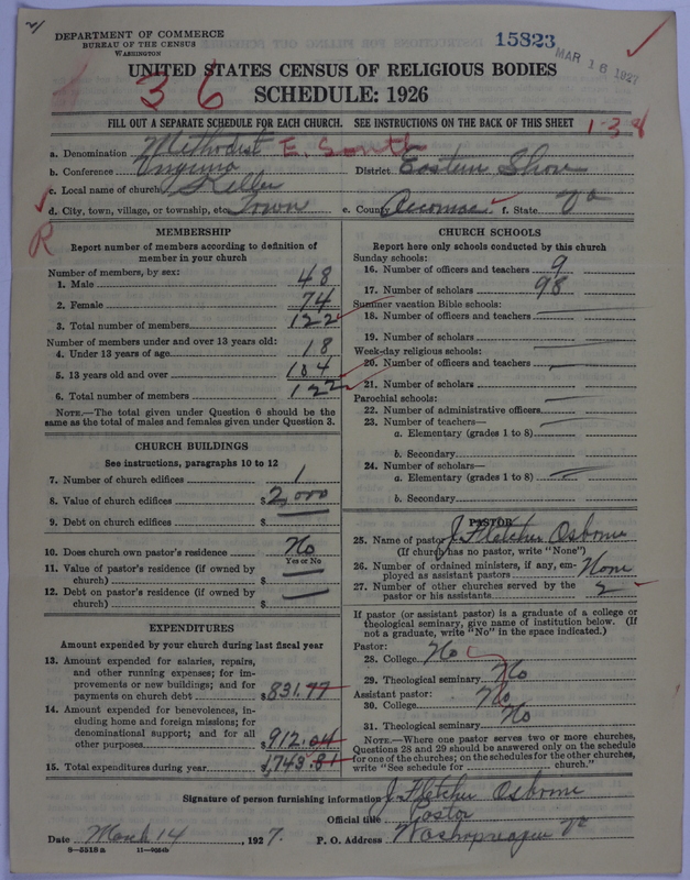 Scan of Methodist Episcopal Church, South: 15823