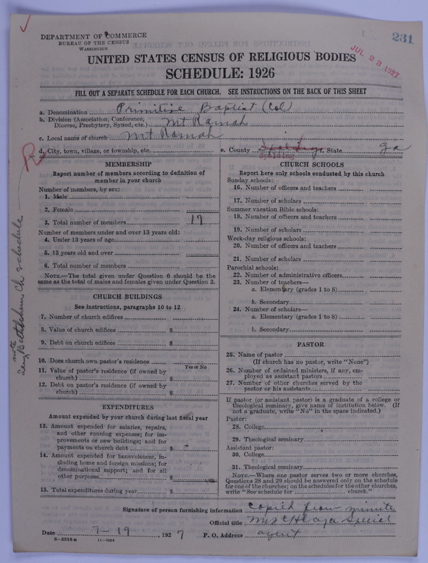 Scan of Colored Primitive Baptists: 231
