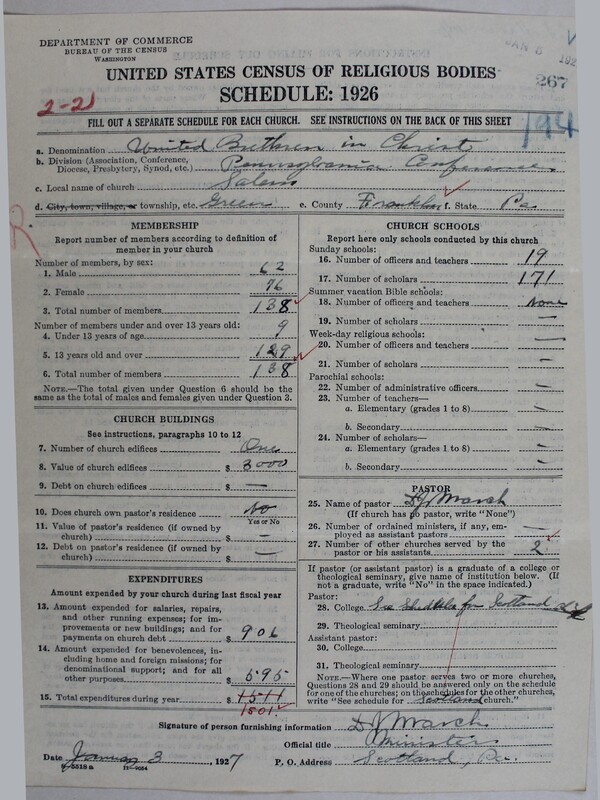 Scan of Church of the United Brethren in Christ: 267