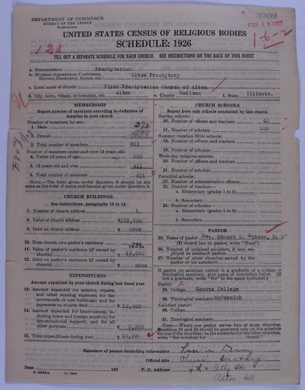 Scan of Presbyterian Church in the United States of America: 3709