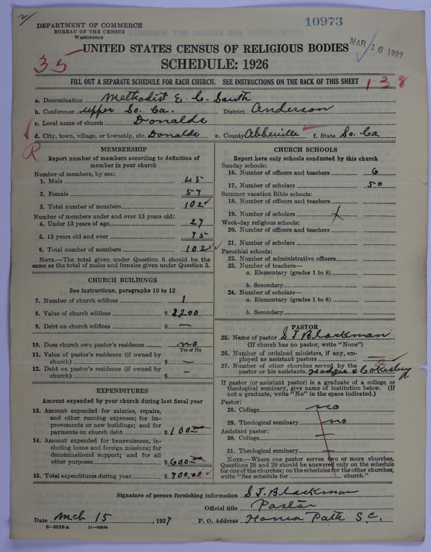 Scan of Methodist Episcopal Church, South: 10973