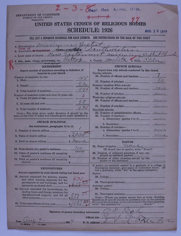 Scan of Missionary Baptist General Assembly of Oklahoma: 97