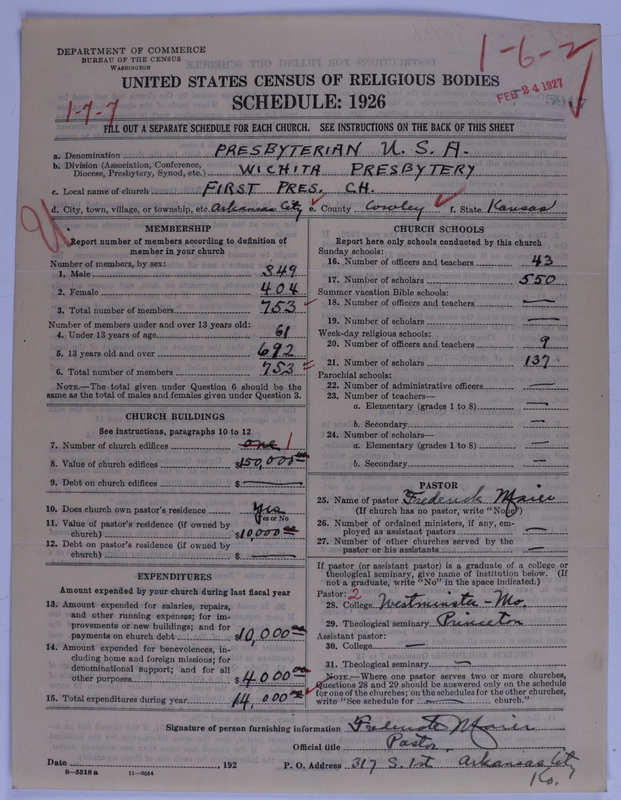 Scan of Presbyterian Church in the United States of America: 5917