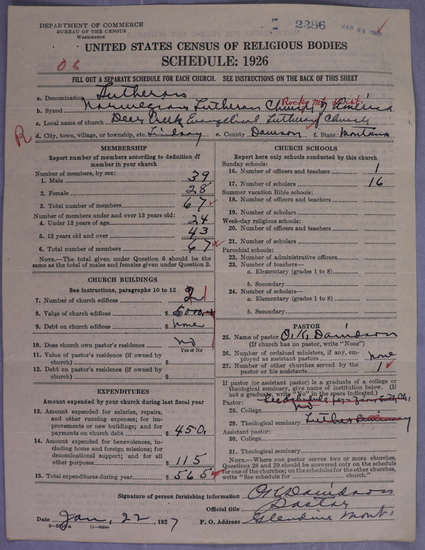 Scan of Norwegian Lutheran Church of America: 2286