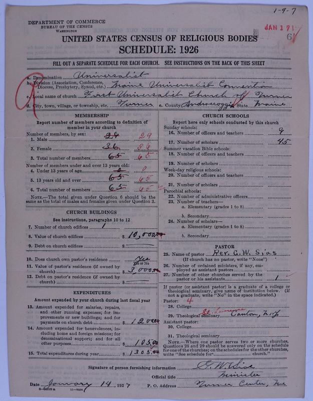 Scan of Universalist Church: 6
