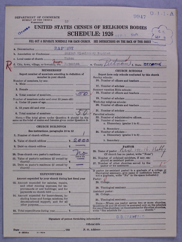 Scan of Negro Baptists: 9947