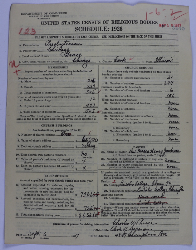 Scan of Presbyterian Church in the United States of America: 3440
