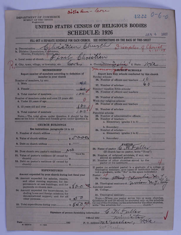 Scan of Disciples of Christ: 4222