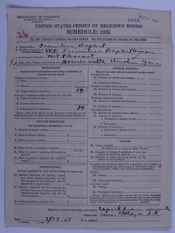 Scan of Primitive Baptists: 1013