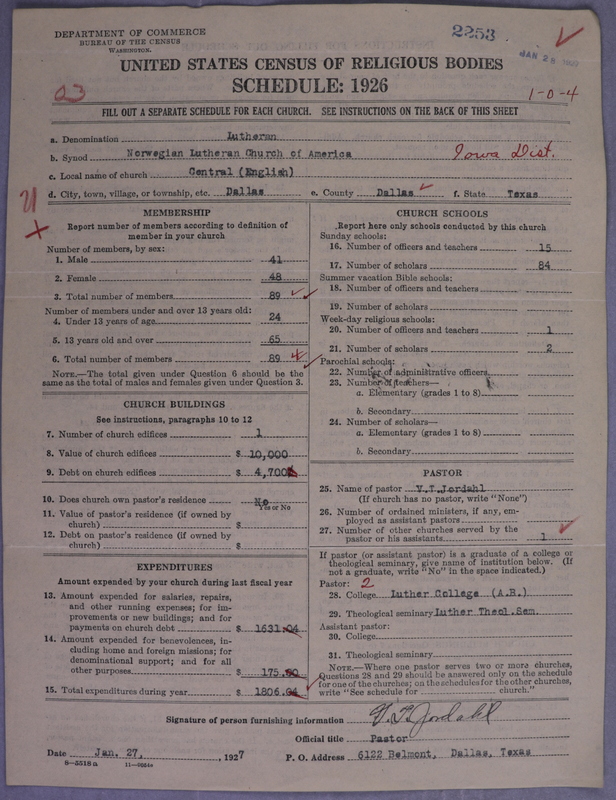 Scan of Norwegian Lutheran Church of America: 2253