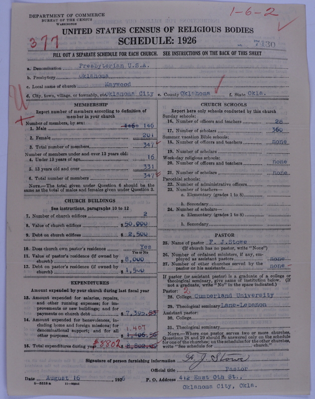 Scan of Presbyterian Church in the United States of America: 7430