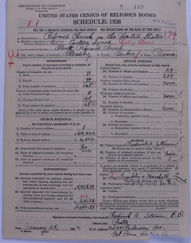 Scan of Reformed Church in the United States: 119