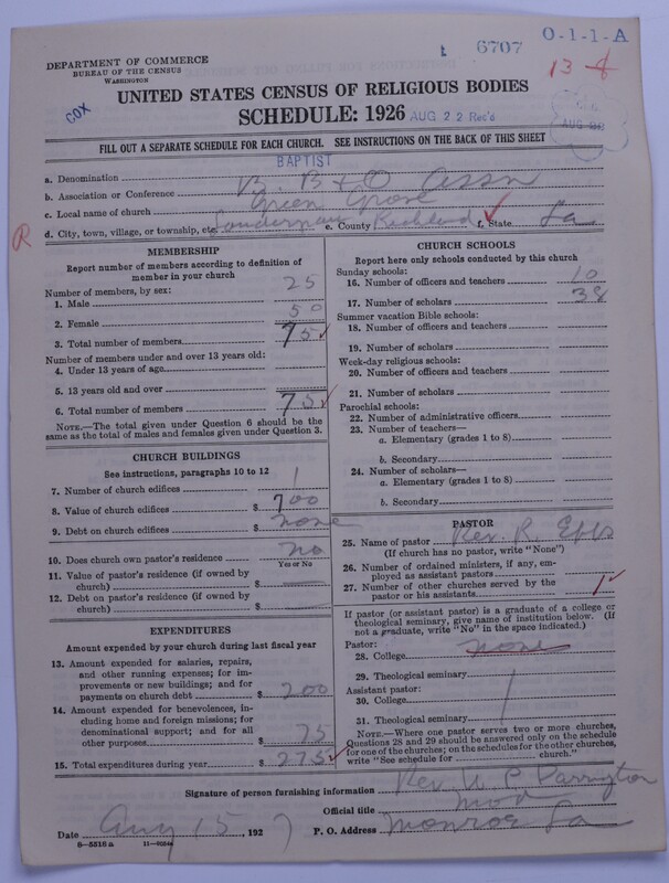Scan of Negro Baptists: 6707