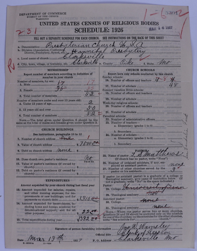 Scan of Presbyterian Church in the United States of America: 5301