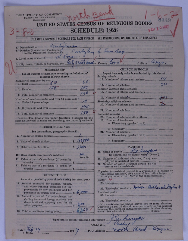 Scan of Presbyterian Church in the United States of America: 8449
