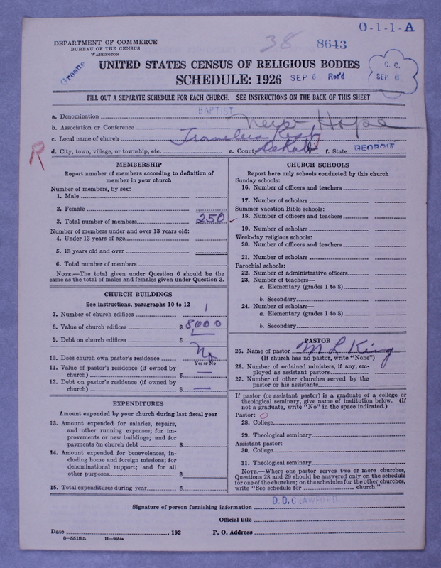 Scan of Negro Baptists: 8643