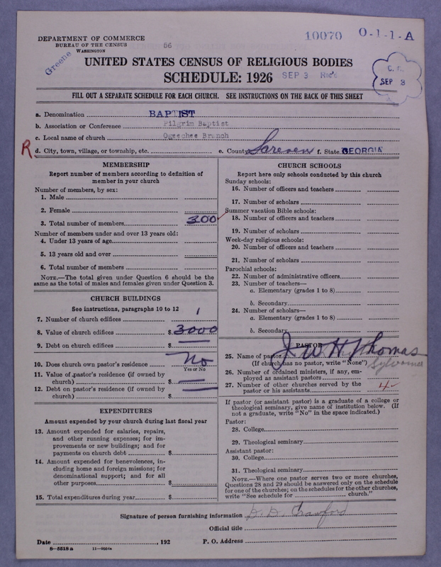 Scan of Negro Baptists: 10070