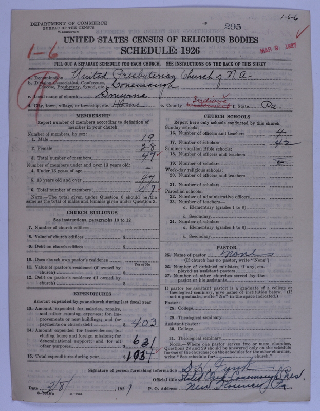 Scan of United Presbyterian Church of North America: 295