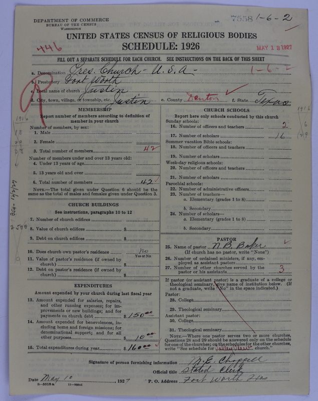 Scan of Presbyterian Church in the United States of America: 7558