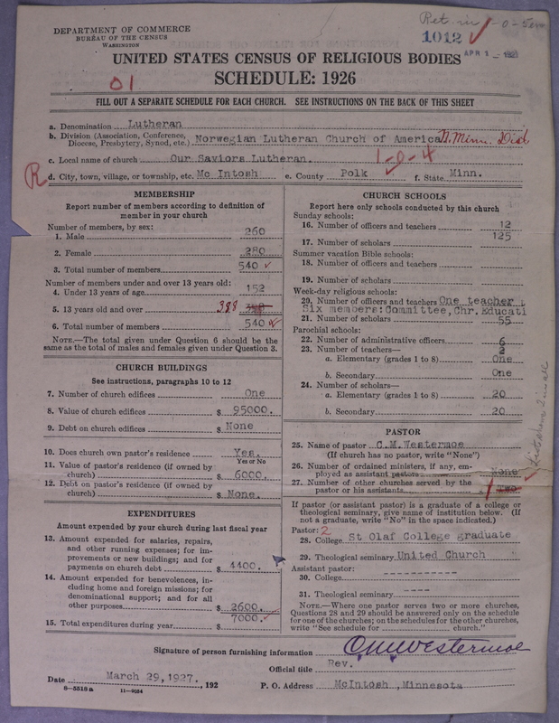 Scan of Norwegian Lutheran Church of America: 1012