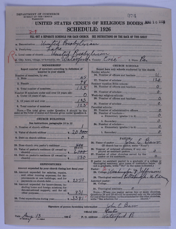 Scan of United Presbyterian Church of North America: 274